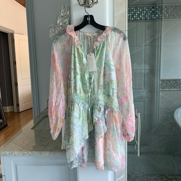 LOVESHACKFANCY Glass Floral-Print Dress - Picture 5 of 14